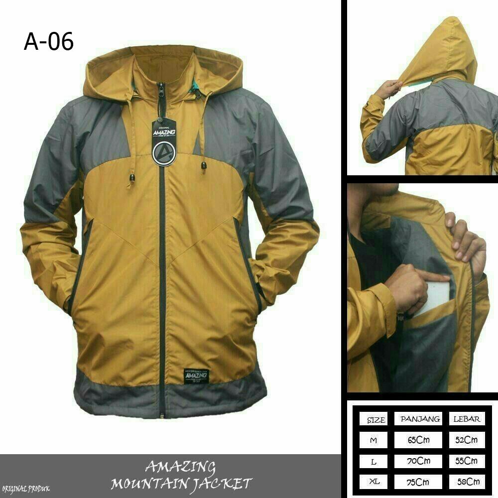 JAKET AMZ ADVENTURE / Jaket Parasut Pria / Jaket Hiking / Jaket Gunung / Jaket Outdoor