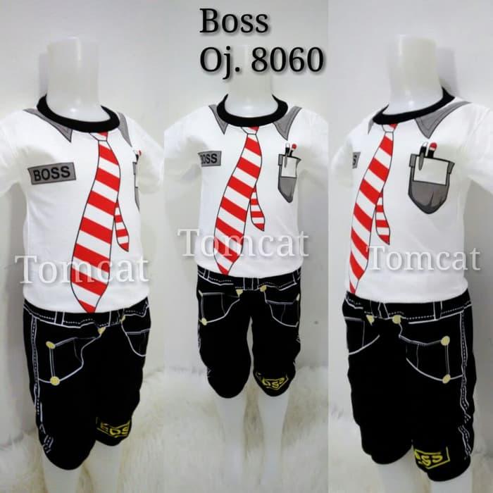 Baju Profesi Anak Boss Direktur Setelan Kaos Joger