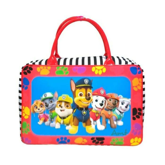 Sedang Diskon!! Menjual Tas Travel Bag Koper Kanvas Renang Anak Dewasa Paw Patrol - ready stock