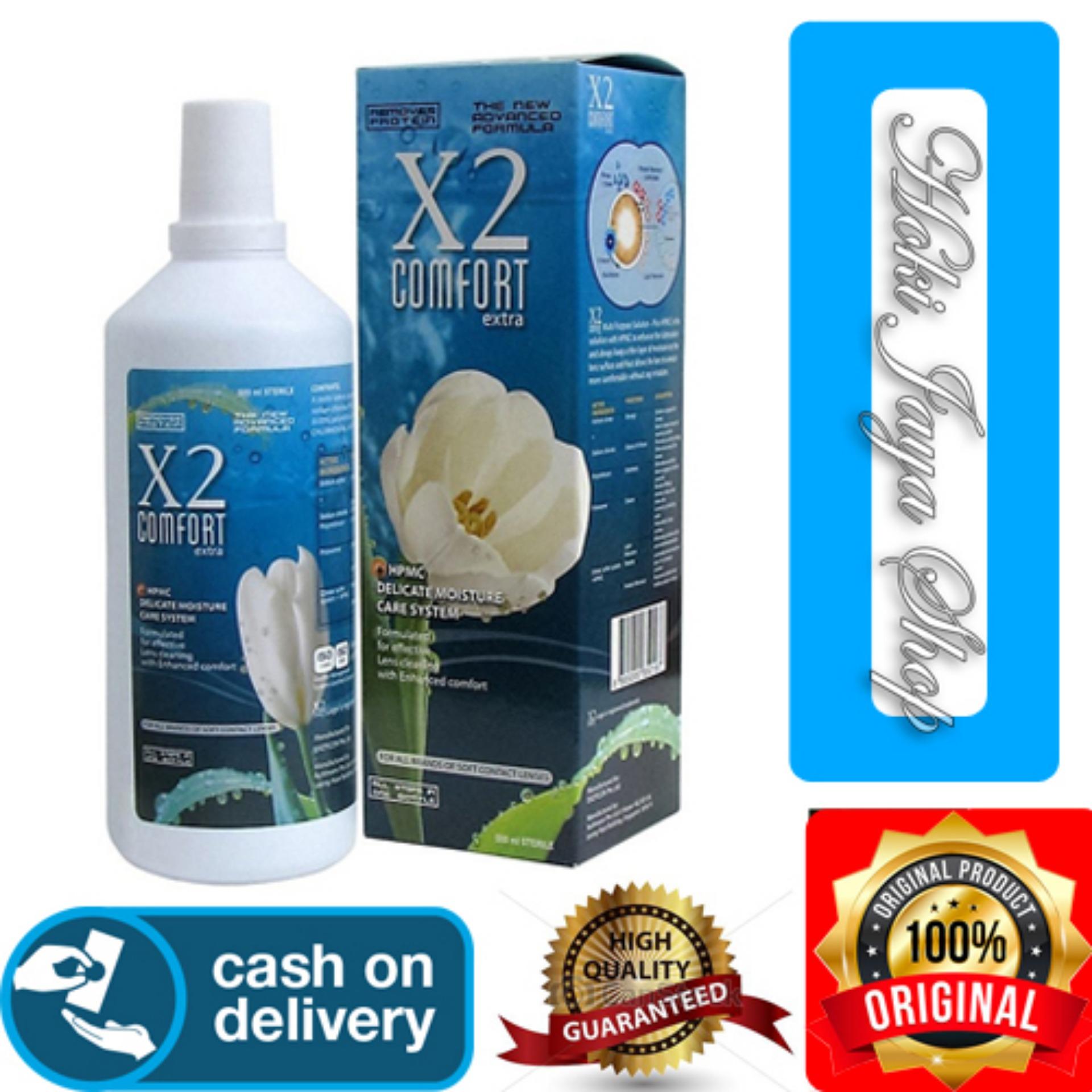 HOKI COD - X2 Cairan Air Softlens 60 Ml Untuk Pembersih Cairan Air Soflens - Cairan Air Soflen - 60mL
