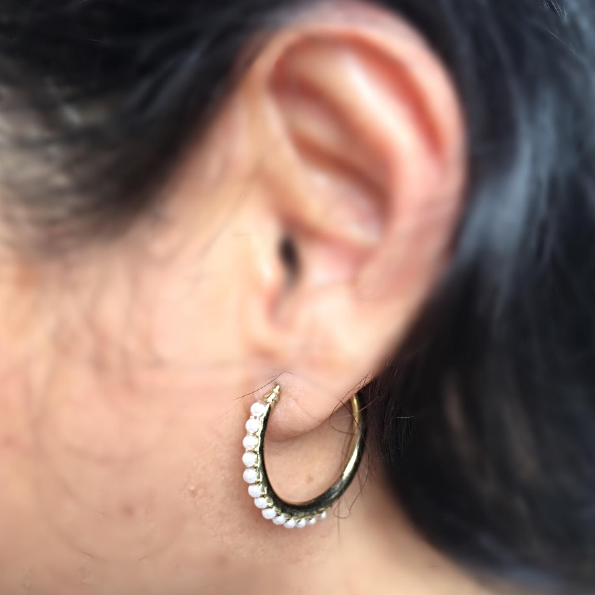 Anting Hoops Simple Modis Fashion Terbaru Design Elegant Harga Termurah