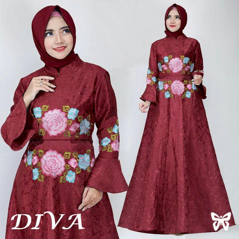 Solok Selatan Collection - Gamis Syar'i / Maxi Dress Lengan Panjang / Baru / Baju Muslim / Baju Muslimah / Baju Islami