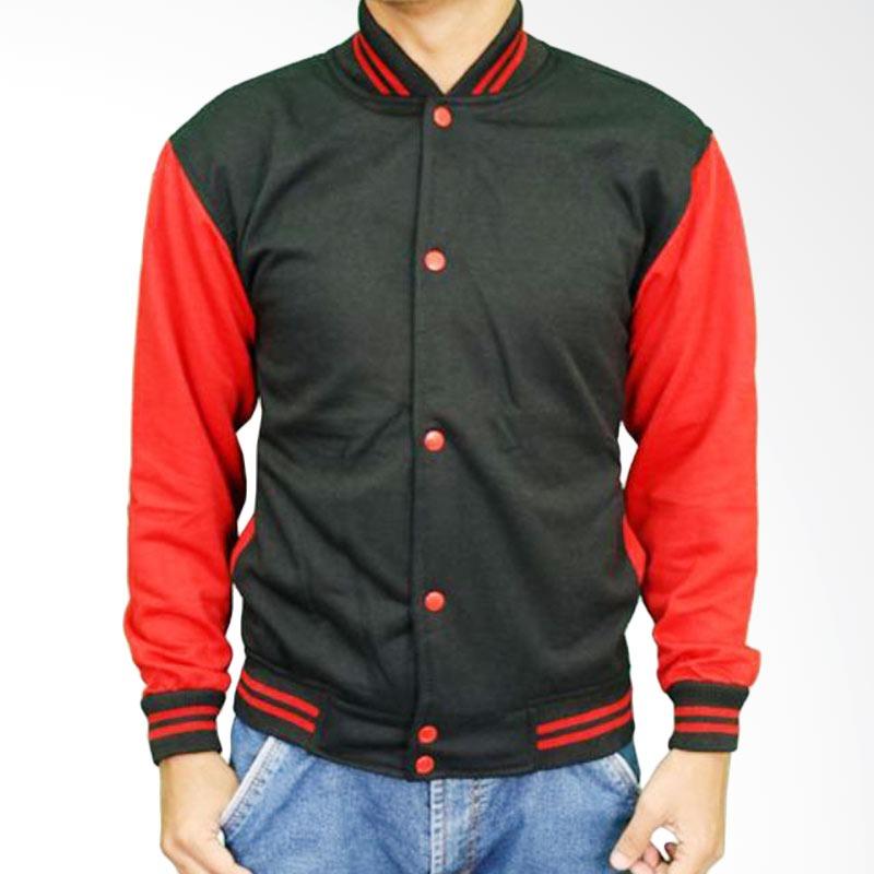 JR Jaket Sweater – Baseball Kancing – Unisex - Full Varsity