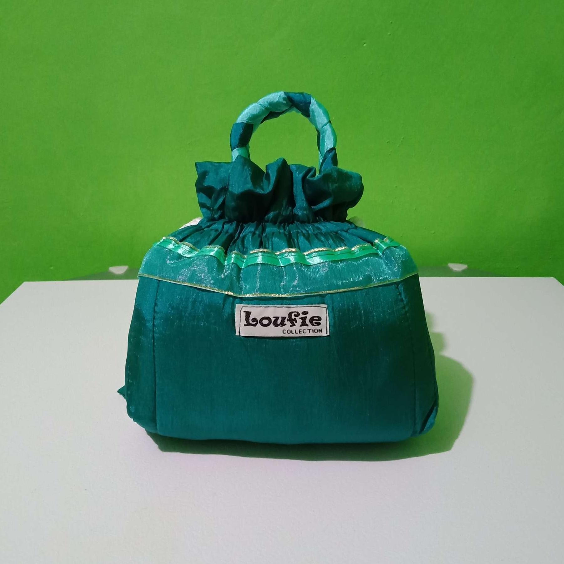 Mukena Travel Parasut Parasit Super Merk Loufie Asli