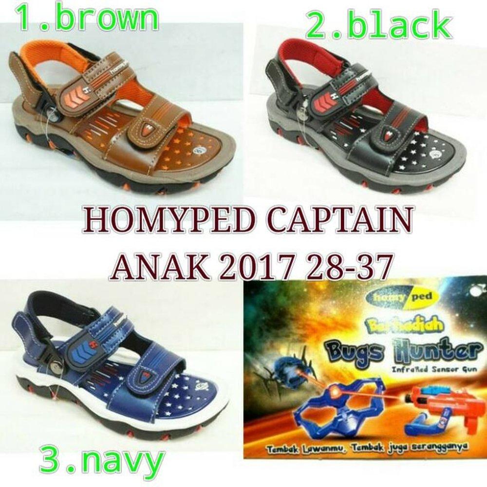 SEPATU SANDAL GUNUNG HOMYPED CAPTAIN ANAK BERHADIAH BUGS HUNTER 2017 di lapak Risky jersy 99 rohmat_sahid