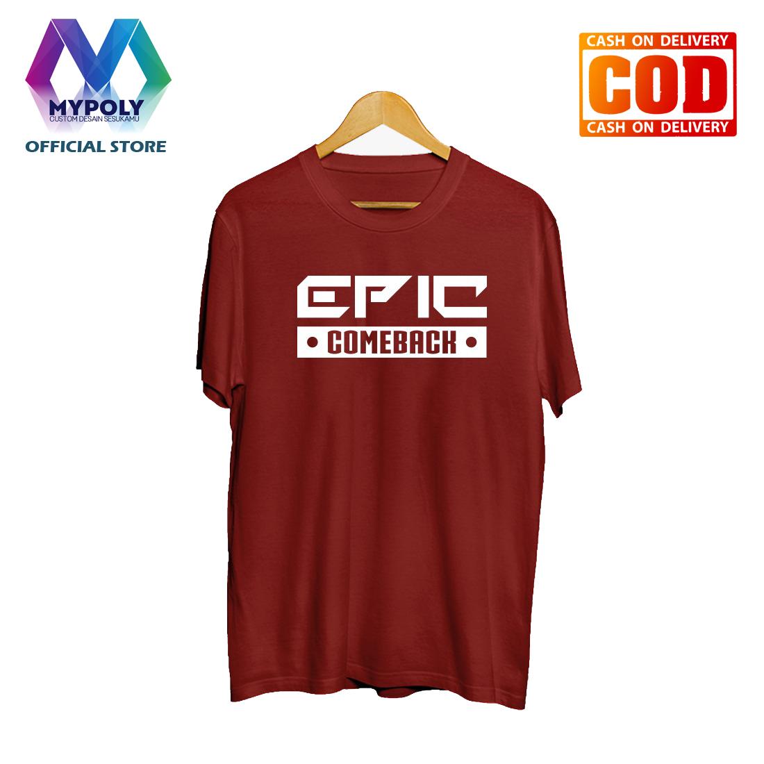 Kaos Premium KaosAjalah KAP / Baju Distro  / Tshirt Casual Pria Wanita / Fashion Atasan / Kaos Game Mobile Legend / Kaos Game Dota 2 Mobile Legend League of Legend / Epic Comeback