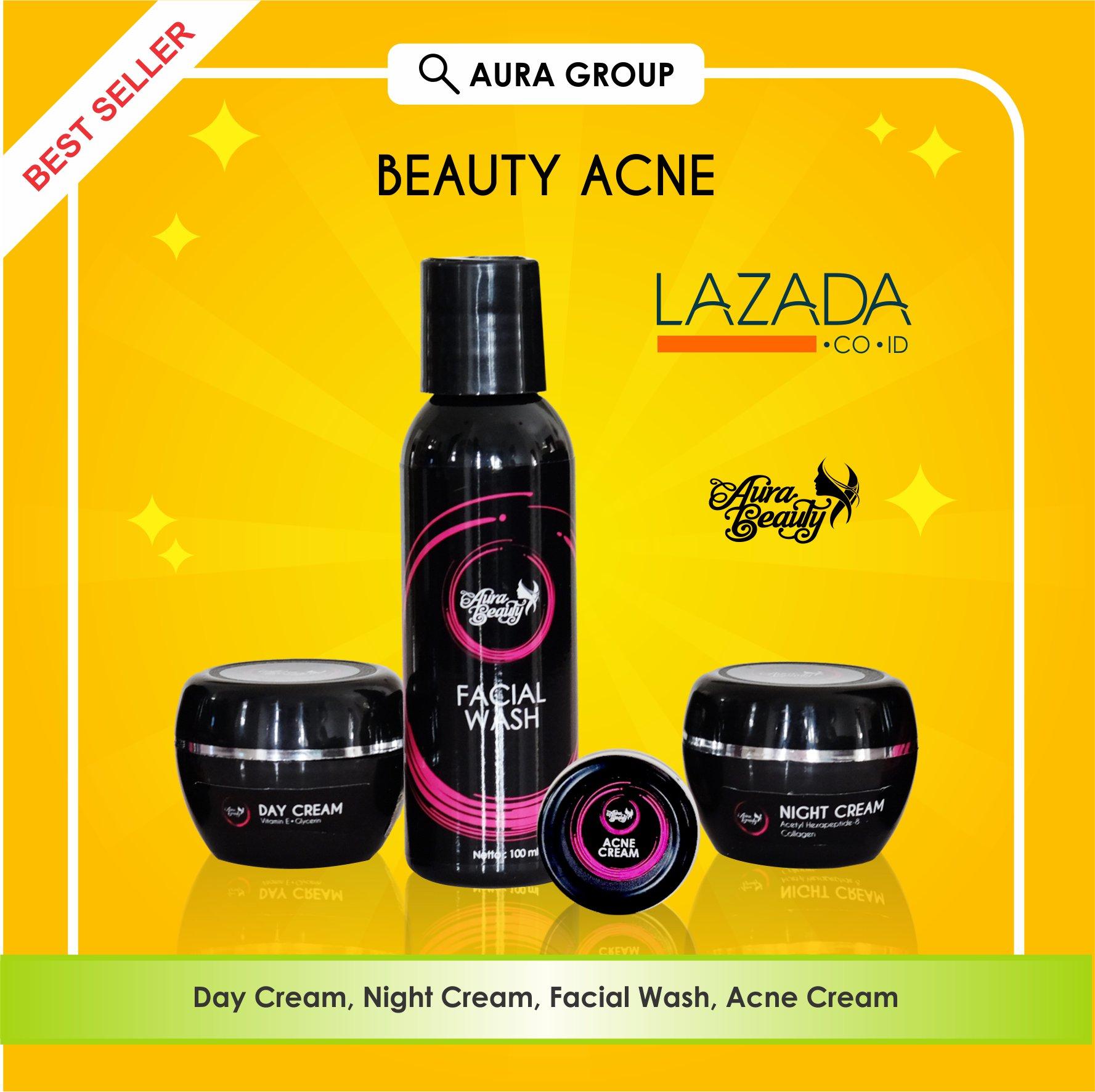 AURA BEAUTY Cream Jerawat TERBAIK no.1 di LAZADA Pemutih Wajah Cepat