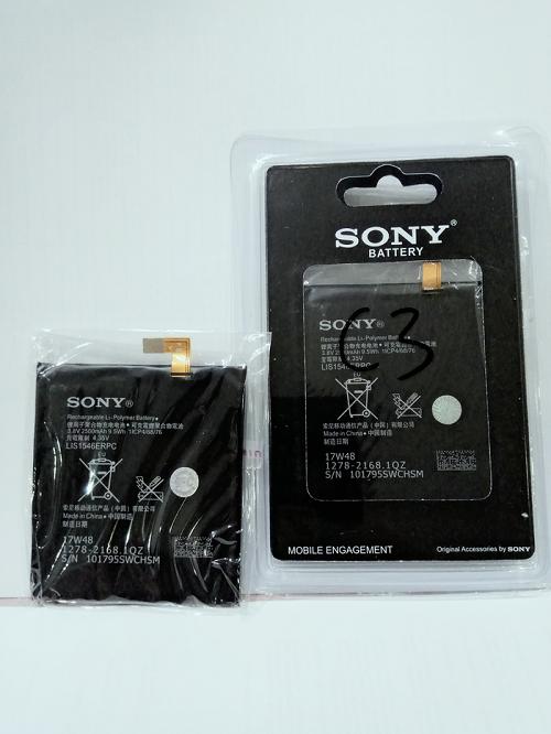 Battery Batt Batre Battery Sony Xperia Experia C3 D2505, Sony Xperia T3 D2533 LIS-1546ERPC Bagus - Foto Asli