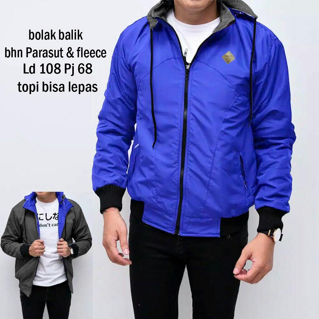 theclover JAKET ARIEL BOLAK BALIK/ATASAN PRIA/jaket 6 warna