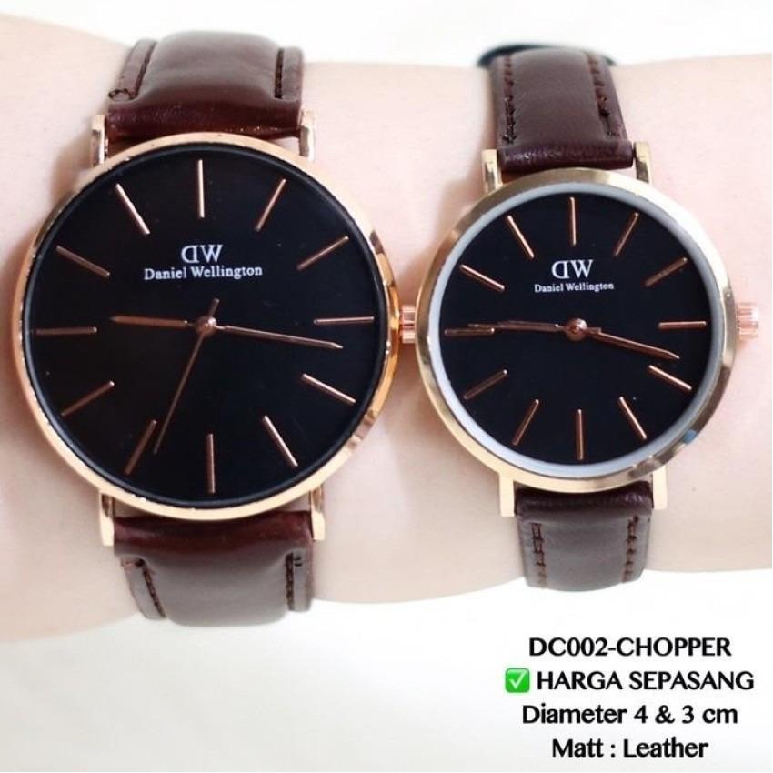 Jam Tangan Fashion Couple DW Stap Kulit TERBARU   