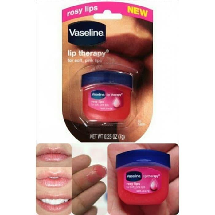 Vaseline Lip Therapy 7gram - Rosy Lips For Soft Pink 7gram / Terlaris !! VASELIN LIP THERAPY COCOA VASELINE MINI 7 GRAM / LIP BALM