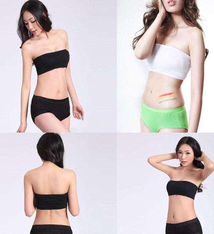 Bra tanpa tali / Kemben elastis bisa stretch sesuai ukuran - FCG015 - Putih