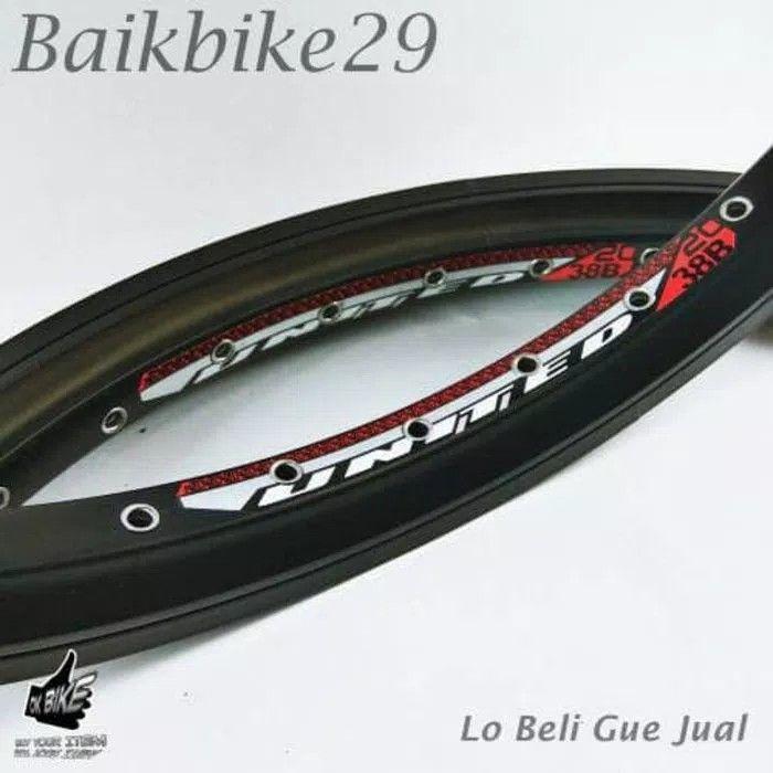 Velg Rims United Seri 2038B Ukuran Roda 20 BMX Seli dll Alloy 36 Hole