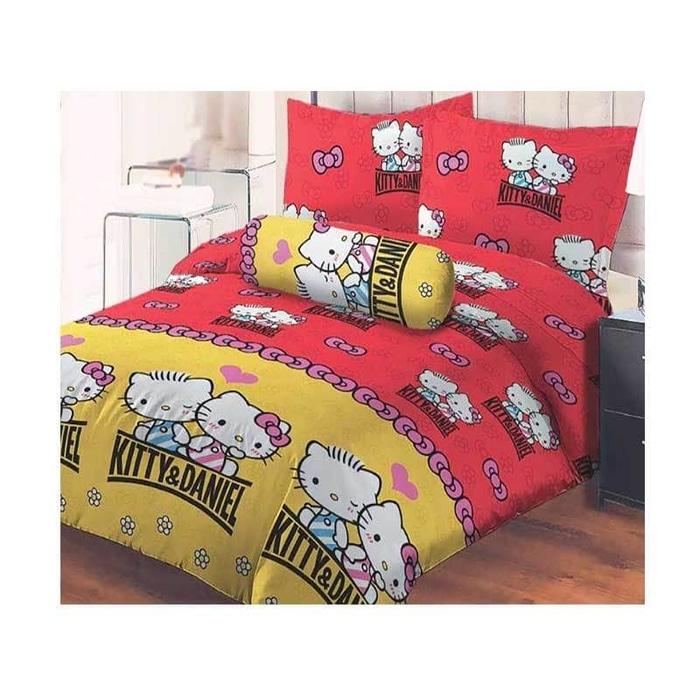 SPREI LADY ROSE HELLO KITTY DANIEL RED No.1 KING 180 SEPRAI SPRAI BED Exclusive