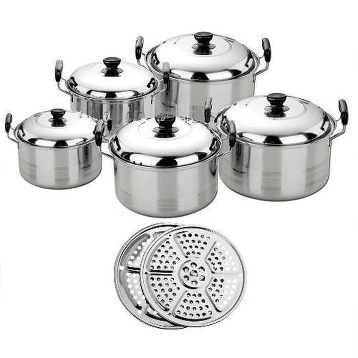 America High Pots Panci Set + Steamer ( kingko )