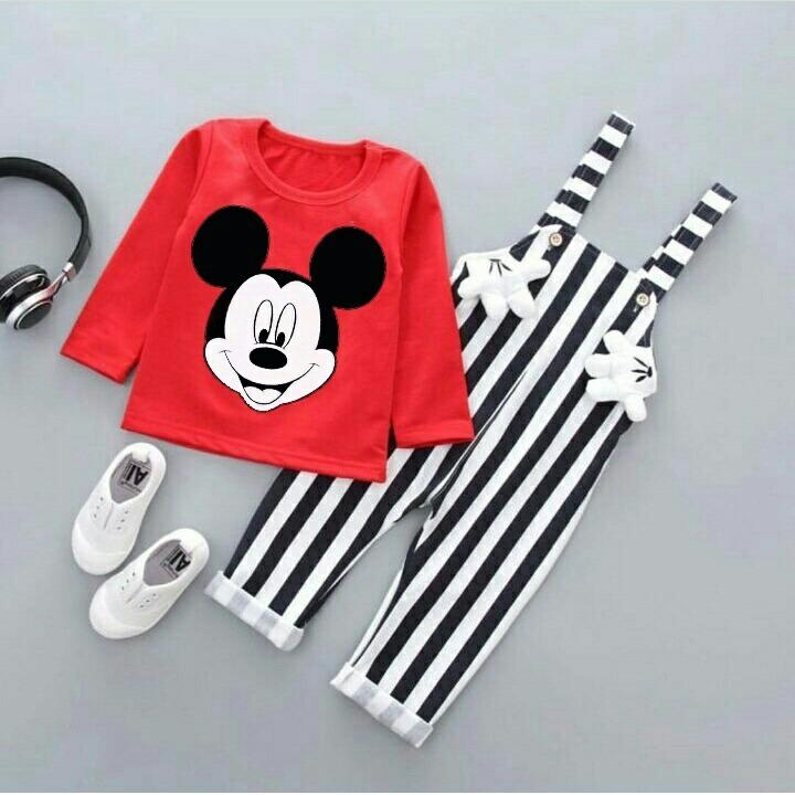 HSNFashion Setelan Anak Laki Missy - Merah // Setelan Anak Laki-laki // Setelan Anak Mickey