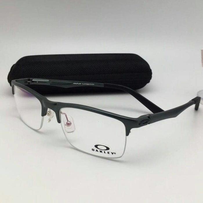 diskon 15%!! Kacamata U002F Frame Oakley Ware Alumunium Half Abu - ready stock