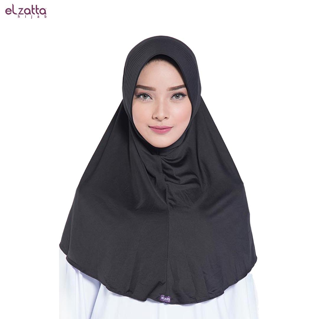 HIJAB INSTAN ELZATTA E002 HITAM