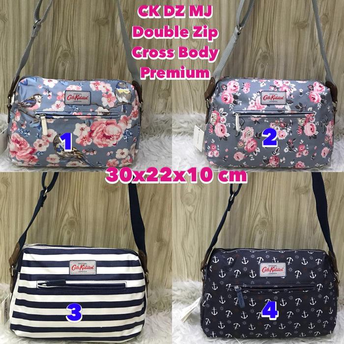 PROMO!!! keylinshop TAS SELEMPANG CK DZ MJ DOUBLE ZIP CROSS BODY CATH KIDSTON - t8IdZ0