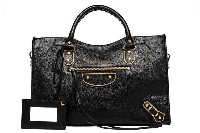 HARGA SPESIAL!!! BALENCIAGA REGULAR 38 BLACK METALLIC EDGE. GHW - a9hmhS