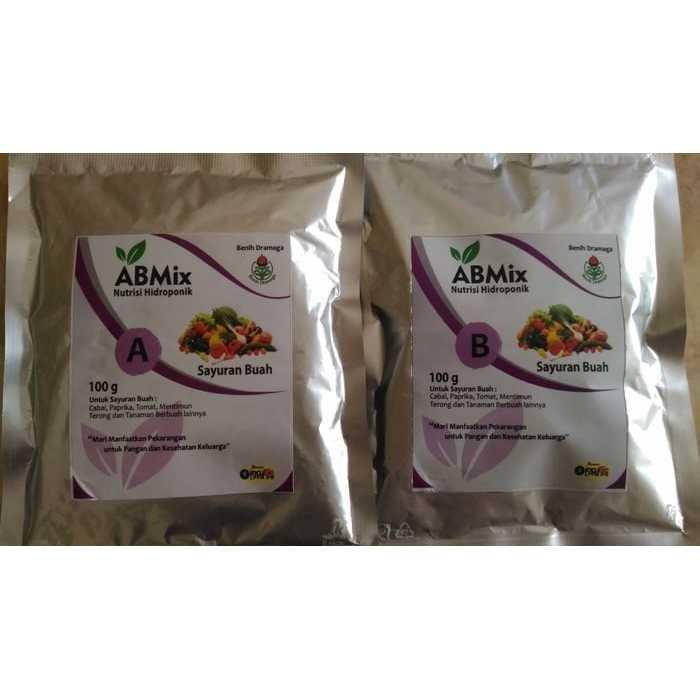 Best Seller!!! Nutrisi Pupuk Hidroponik AB Mix Khusus Buah isi 200 G untuk 100 L Unik Murah Minimalis