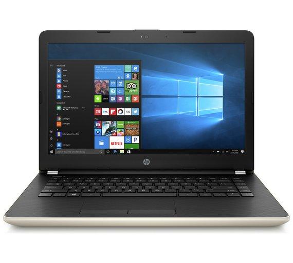 HP 14-Bw024ax - AMD A9 9420-RAM 4GB-HDD 1TB-AMD Radeon 520 2GB-14inch-Windows 10 - Gold