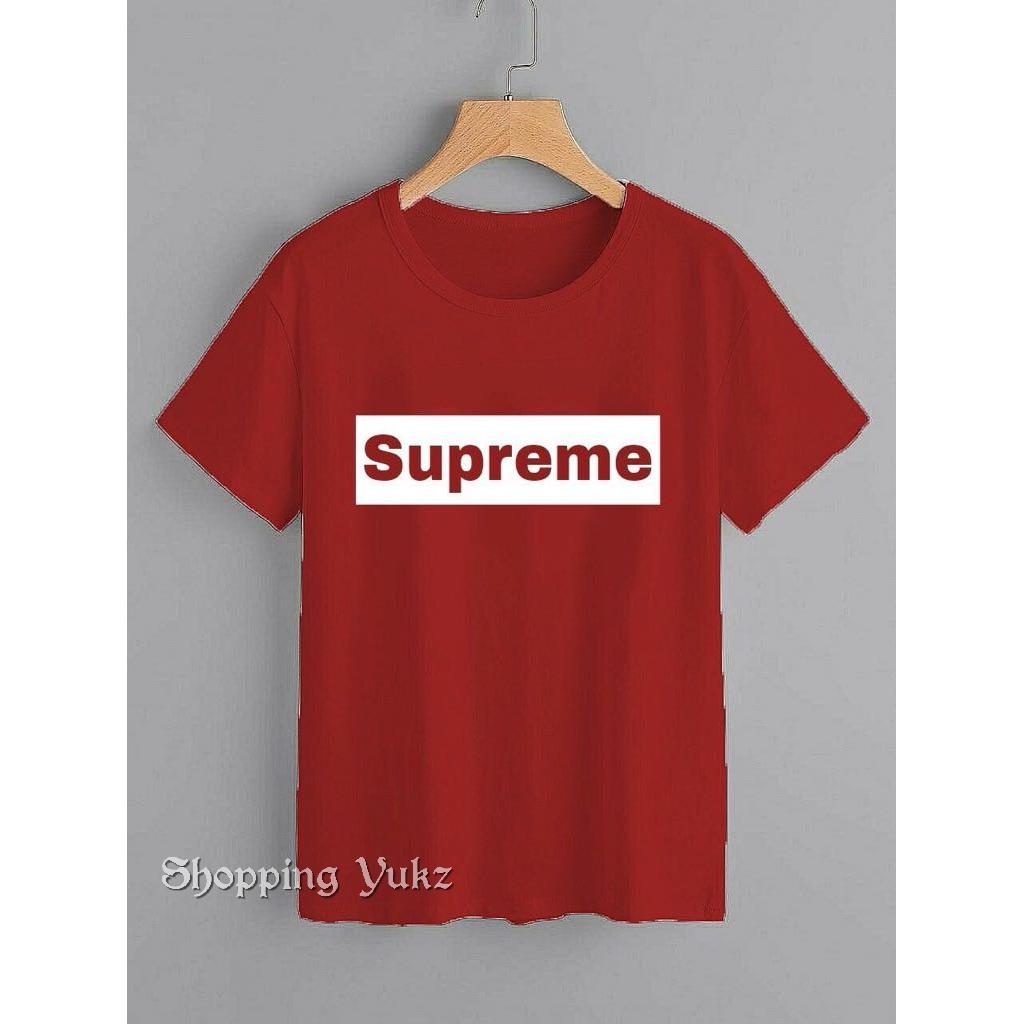 Shopping Yukz Kaos Wanita SUPREME / T-shirt Wanita / Kaos Cewek / Tumblr Tee Cewek / Kaos Wanita Murah / Baju Wanita Murah / Kaos Lengan Pendek / Kaos Oblong / Kaos Tulisan