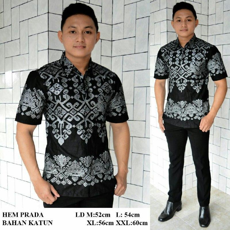 Kemeja Batik Modern Kombinasi Exclusive