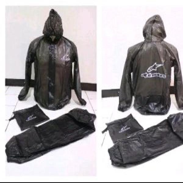 Jas Hujan Stelan Alpinestar Warna Hitam