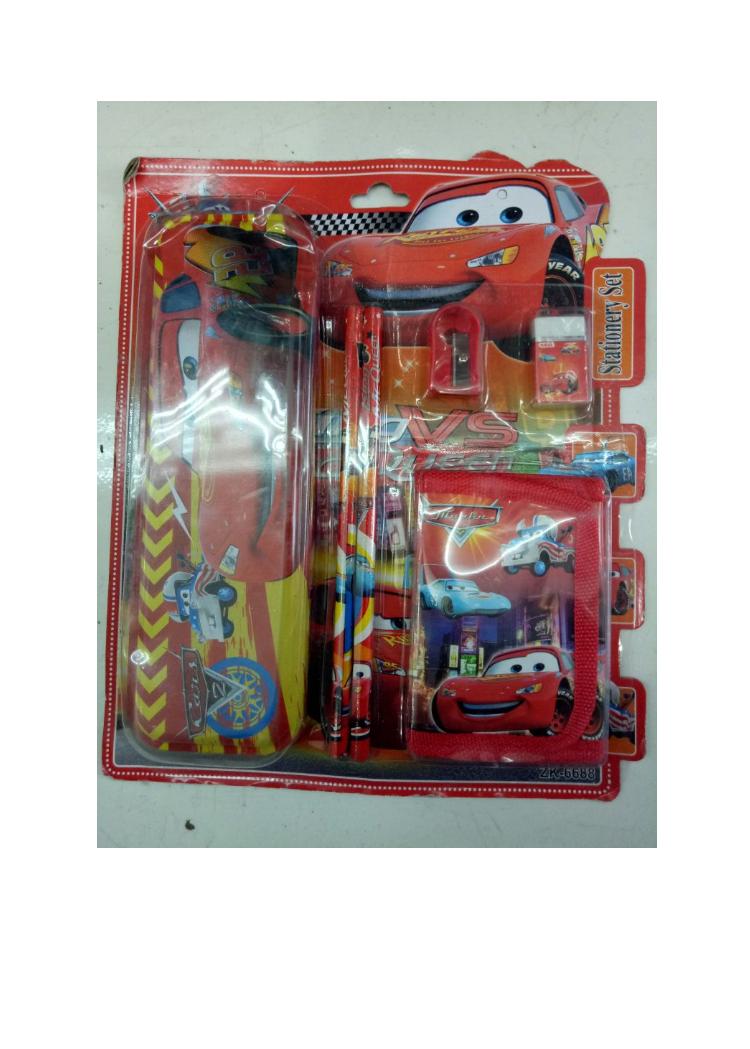 Stationery Set Alat Tulis LENGKAP Karakter Cowok (RANDOM) - DJ