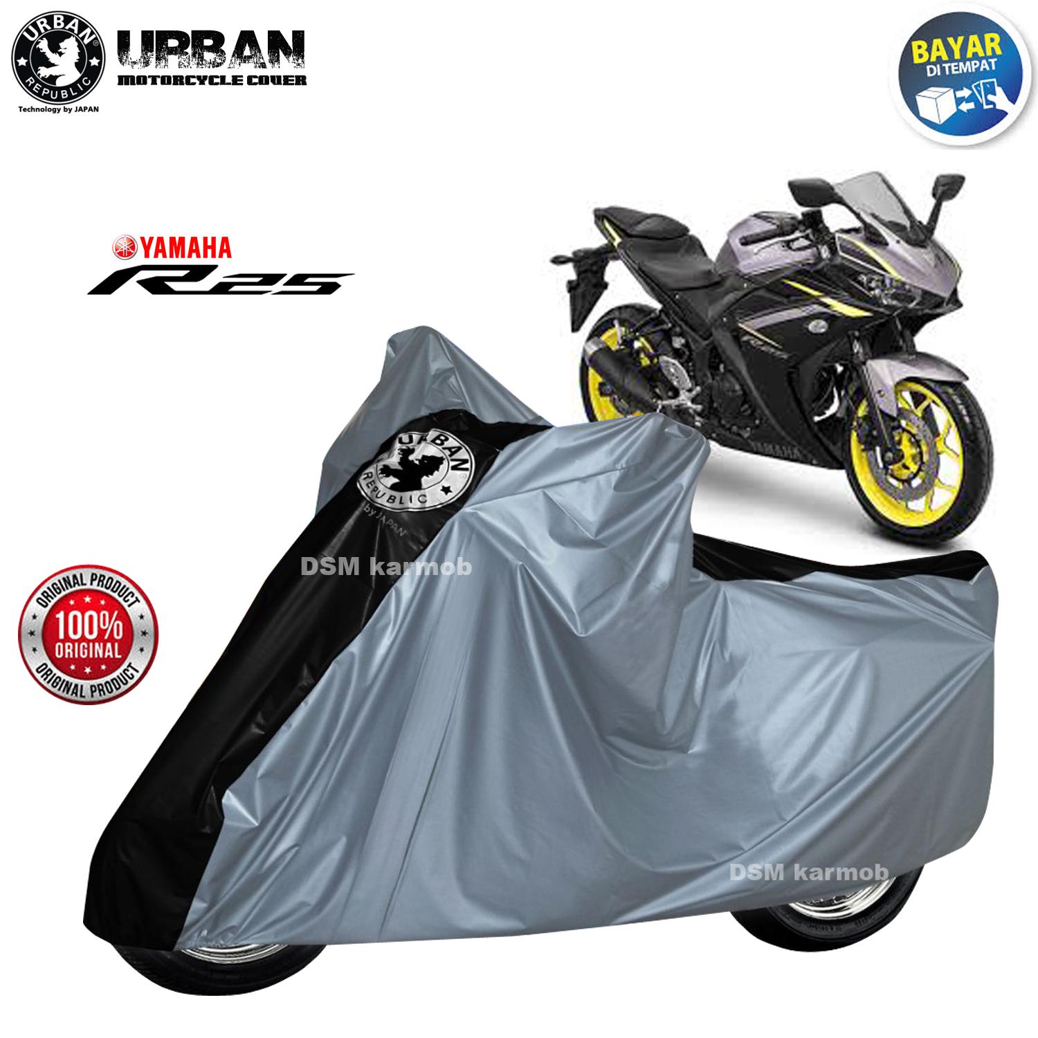 Urban / Cover Motor Yamaha R25 / Body Cover Yamaha R25 / Tutup Motor Yamaha R25 / Tutup Body Motor Yamaha R25 / Sarung Motor R25 / Selimut Motor R25 / Asesoris Motor Yamaha R25 / DSM / Karmob - Urban Cover Motor Jumbo