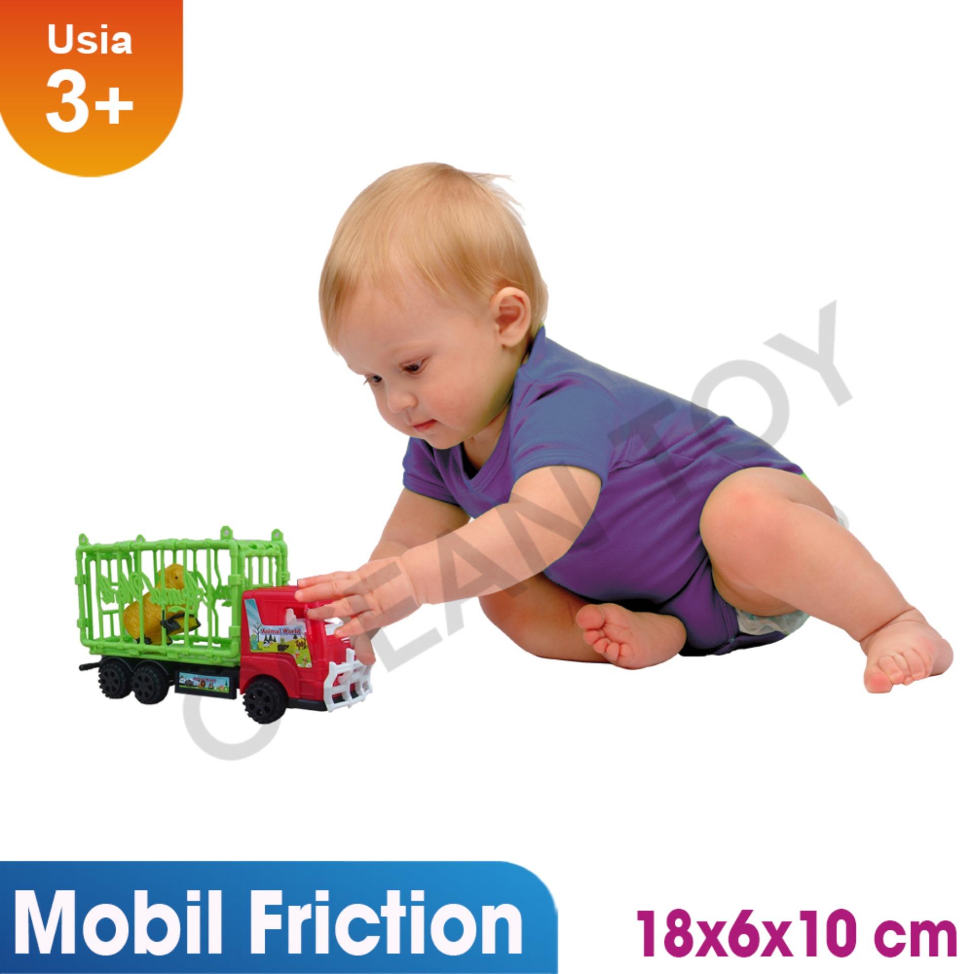 Ocean Toy Mobil Truk Animal World Mainan Anak OCT6521 - Multicolor