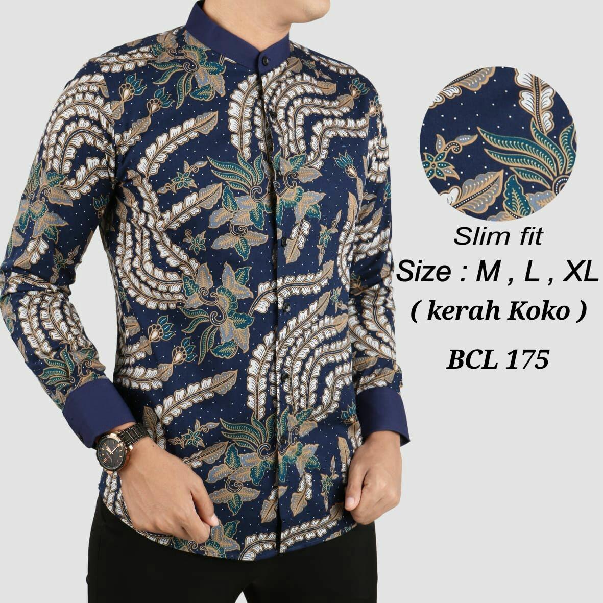 Baju Kemeja Batik slimfit / Model Batik Terbaru / Batik Pria / Hem Batik