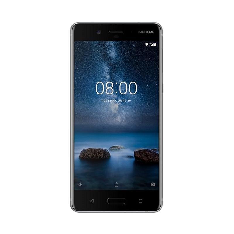 Nokia 8 Smartphone - Steel [4GB/64GB/Resmi]