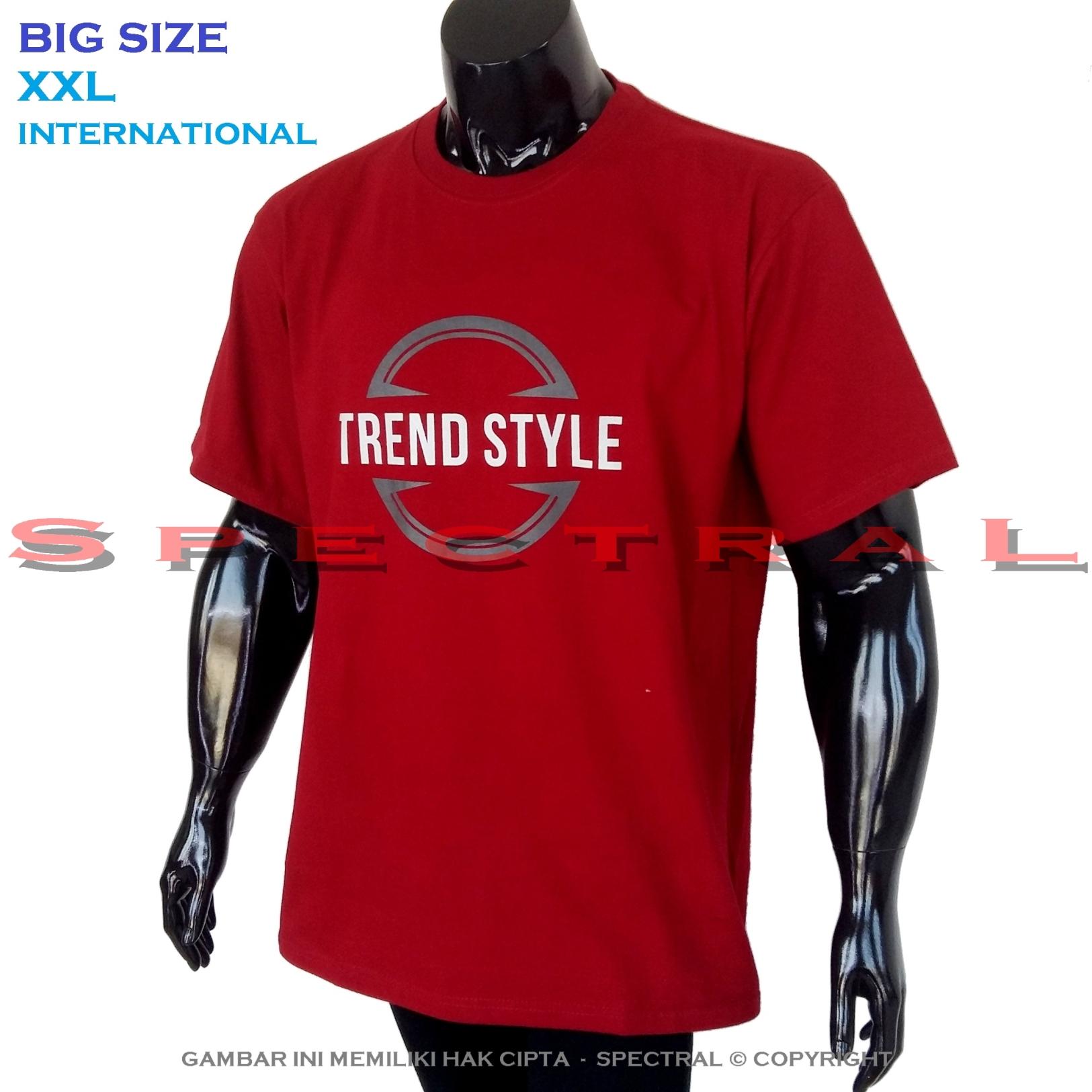 Spectral – BIG SIZE XXL INTERNATIONAL Bapak Orang Tua Gemuk 100% Soft Cotton Combed Kaos Distro Jumbo BIGSIZE T-Shirt Fashion Ukuran Besar Polos Celana Atasan Pria Wanita Katun Gendut Lengan Simple Sport Casual 2L 2XL Baju Cowo Cewe Pakaian Terbaru TREND