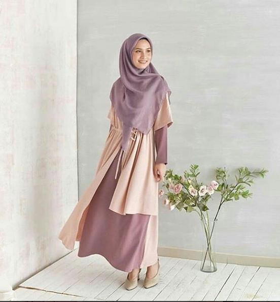 ILYASSHOP RUNA DRESS IK TRENDY FASHION MUSLIM WANITA