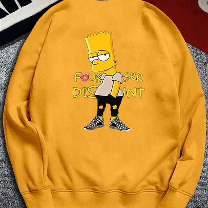 Baju Original Simson Sweater Flecee Atasan Wanita Muslim Jaket Hoodie Panjang Hangat Karakter Kartun Pakaian Lucu Modis Fashion Trendy Murah