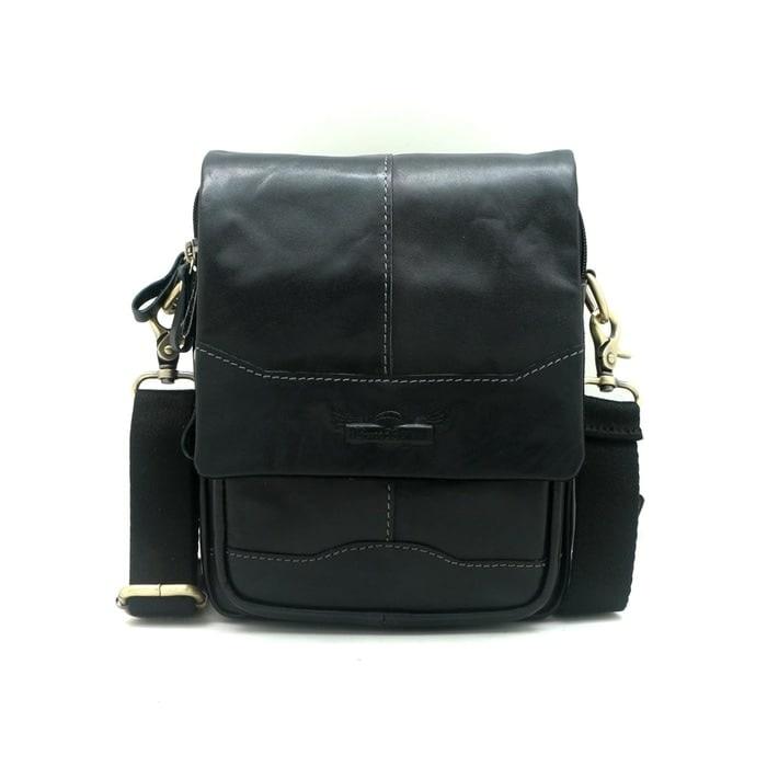 HOT SPESIAL!!! Tas Selempang Pria kulit Asli 6 kantong bagus- tas ipad-TS000523 gahar - LFTLg6