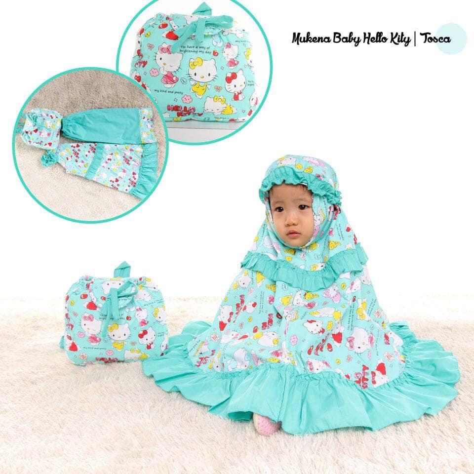 TERLARIS!!! MUKENA ANAK HELLO KITTY TOSKA SIZE XXS / BABY (1-2 TAHUN) mukena mewah / mukena dewasa / mukena tatuis / mukena anak / mukena bali / mukena katun jepang
