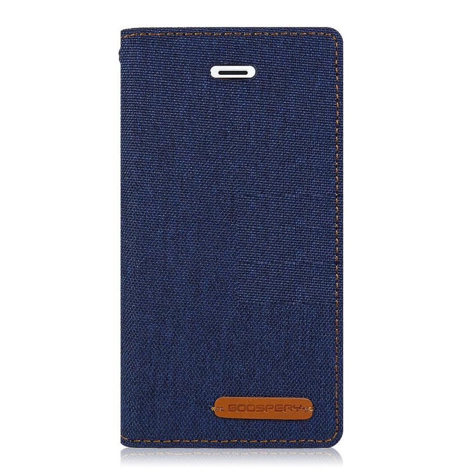 Mercury New Canvas Flip Case for Apple iPhone 7 Plus - Navy
