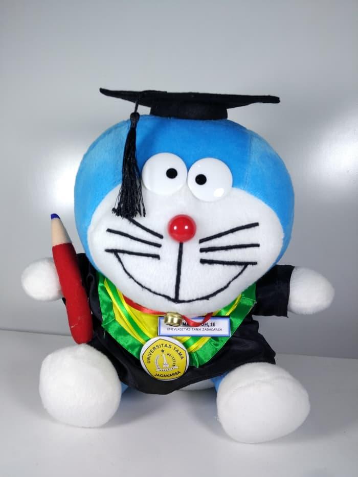 Boneka Wisuda Doraemon 40Cm Custom (Boneka SP 335)