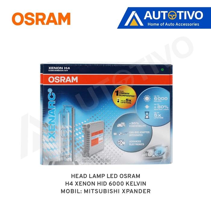 Mitsubishi Xpander Osram Lampu Depan (Head Lamp) Xenon HID H4 6000k
