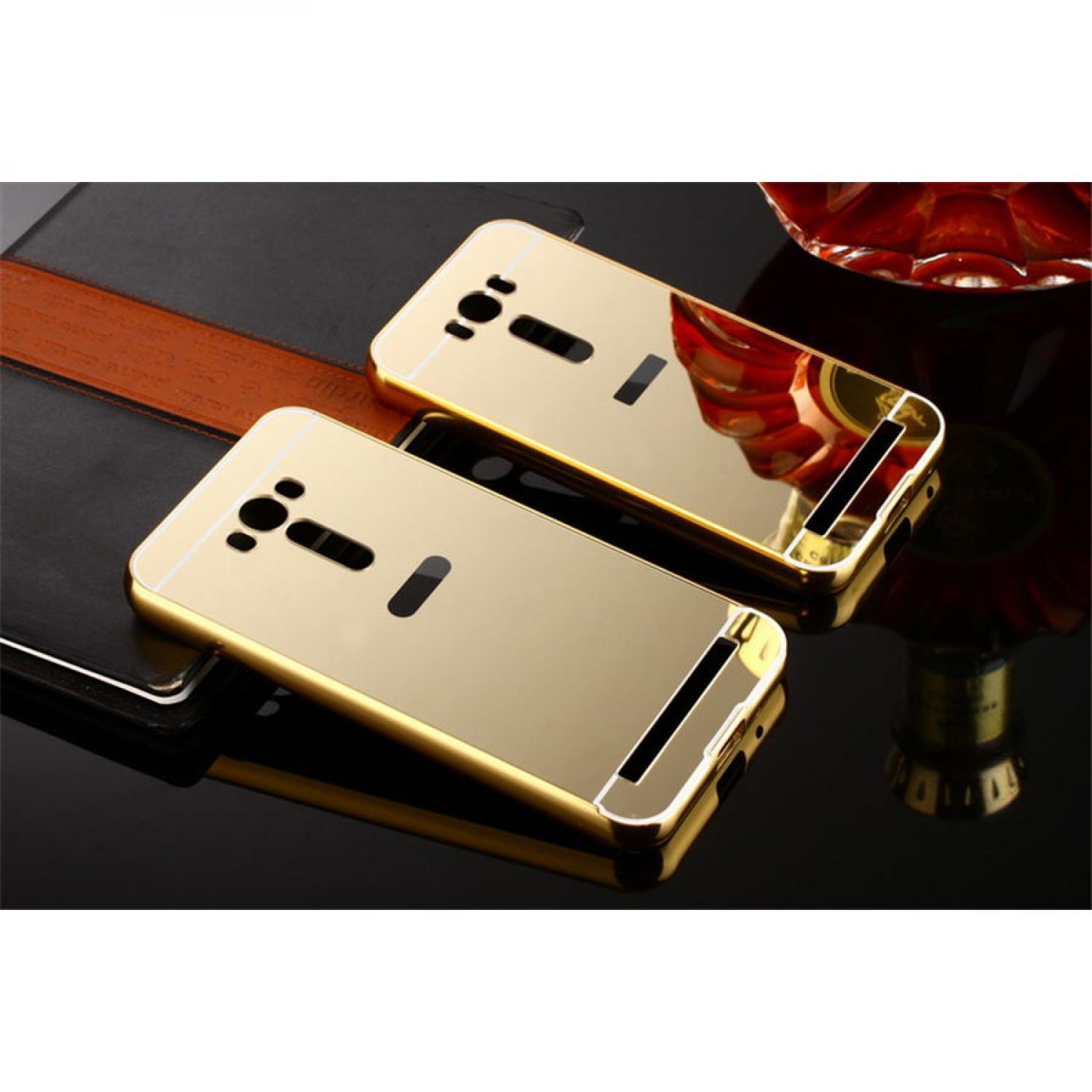 Aluminium Bumper with Mirror Back Cover for Asus Casing HP Murah Terbaru