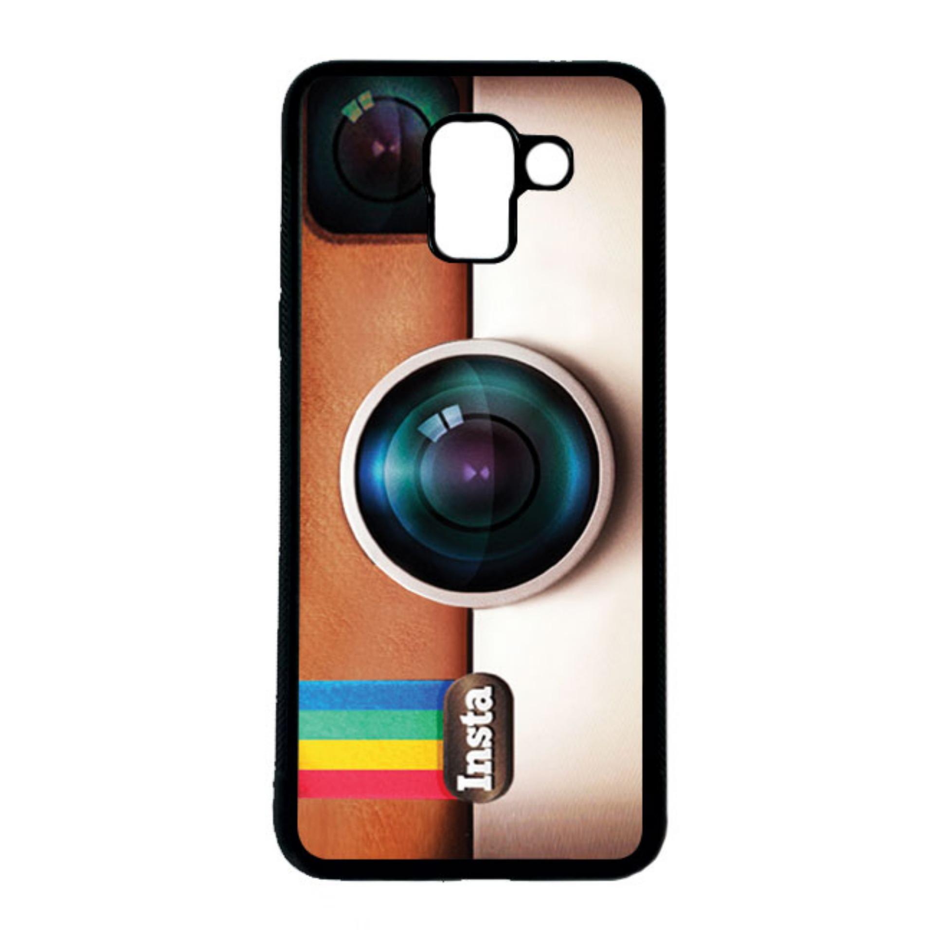 HEAVENCASE Casing Case Samsung Galaxy J6 Case Softcase Hitam Motif Unik Instagram
