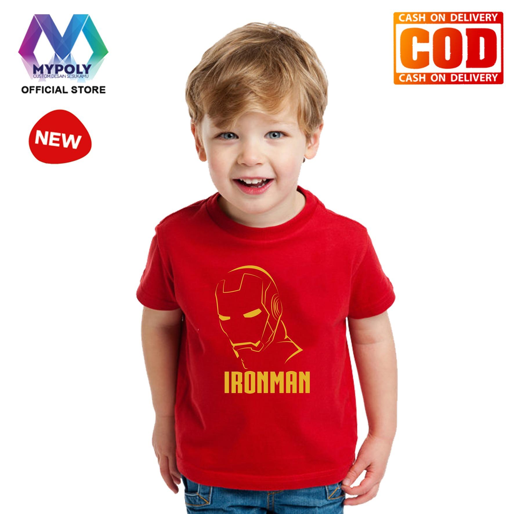 Kaos Premium Mypoly Anak Pria laki-laki AP / Baju Couple Family Keluarga / Tshirt distro / Fashion atasan / Kaos Anime / Kaos Animasi / Kaos Super Hero / Kaos Kartun / Kaos Cartoon / Kaos Lucu / Kaos Gambar Karakter / Kaos Anak Iron Art Line