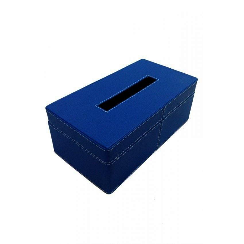 Kerajinan Jogja Kotak Box Tisu Vinyl - Biru