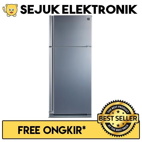 Sharp SJ-IP760NLV-SL Jtech Inverter Lemari Es / Kulkas 2 Pintu Silver (JADETABEK)