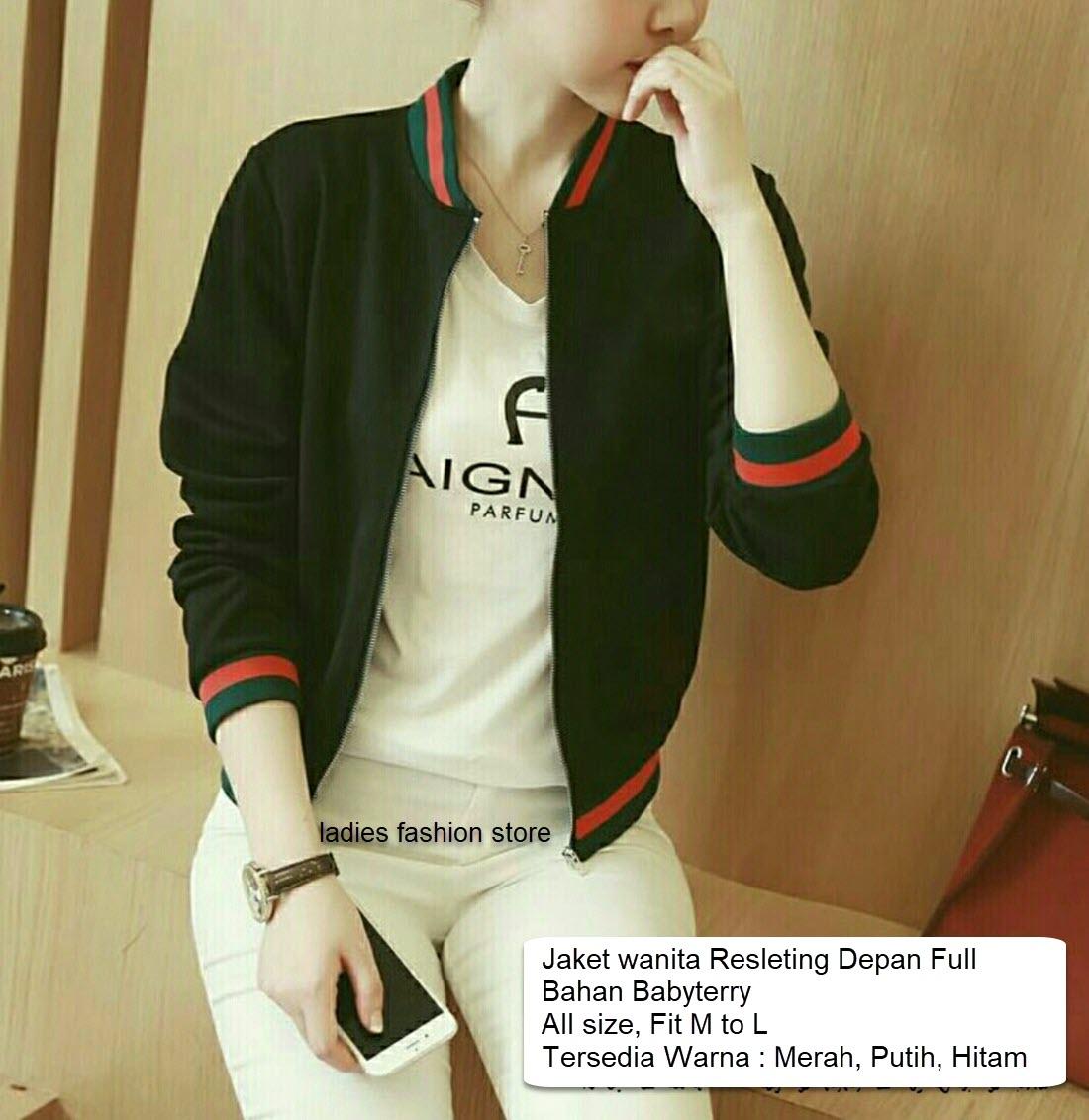 Jaket Wanita Terbaru 2018 / Jaket Cewek Korea / Jaket Wanita Hoodie Murah / Jaket Sweater Polos Hoodie Zipper / Switer / Jaket wanita BOmber Parka / Jaket Polos Cewe / Jaket Perempuan Wanita Termurah / Jaket Resleting / NV (stli tamhi) - PUTIH MERAH HITAM