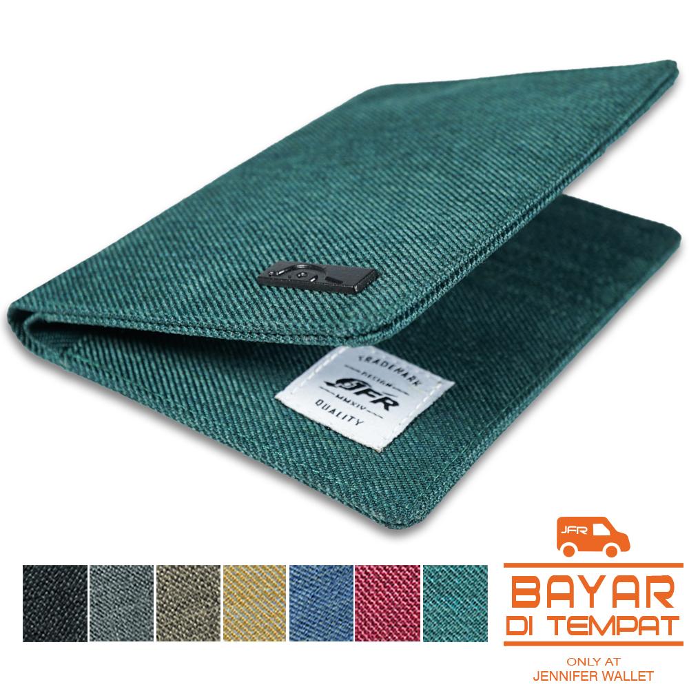 Jfr Fashion Dompet Pria 3/4 Bahan Kulit Canvas Jp08 By Jenniferwallet