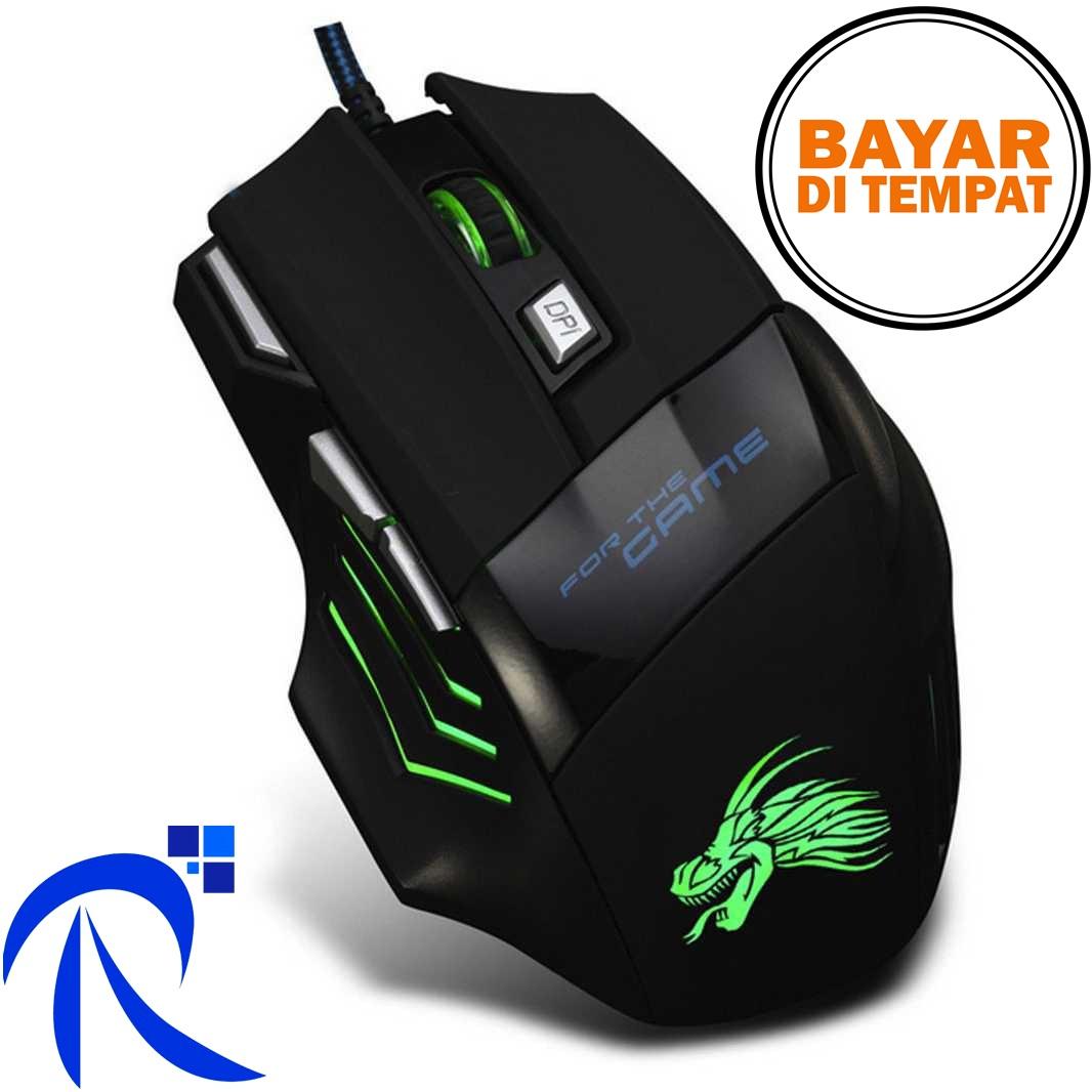 Rimas Malloom 7 Keys LED Gaming Mouse 5500 DPI - Mouse gaming KEren Berkualitas free Ongkir